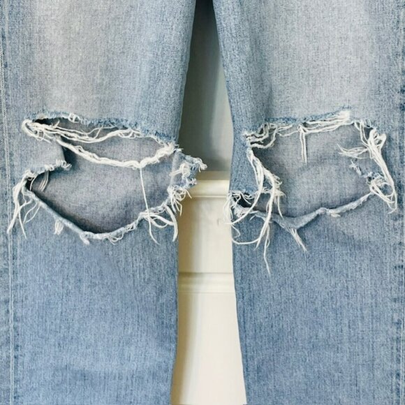 Citizens of Humanity Premium Vintage V Front Wide Leg Elodie Destruction 25 - Picture 8 of 14